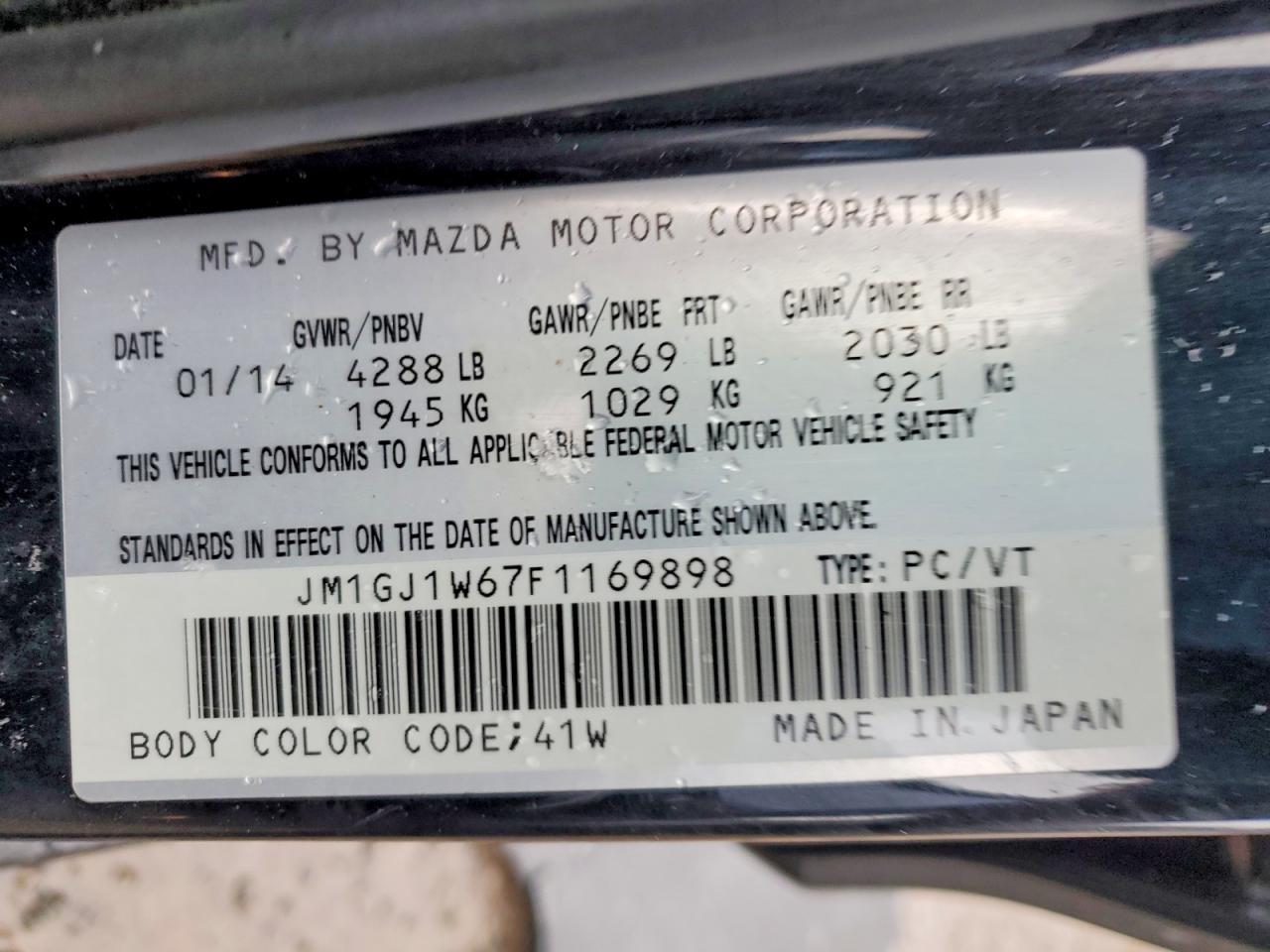 2015 Mazda 6 Grand Touring
