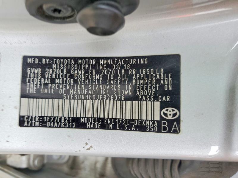 2018 Toyota Corolla l