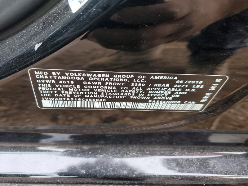 2016 Volkswagen Passat s
