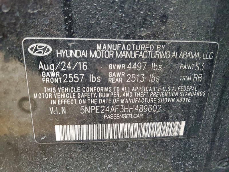 2017 Hyundai Sonata se