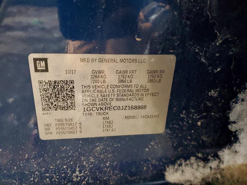 2018 Chevrolet Silverado K1500 lt