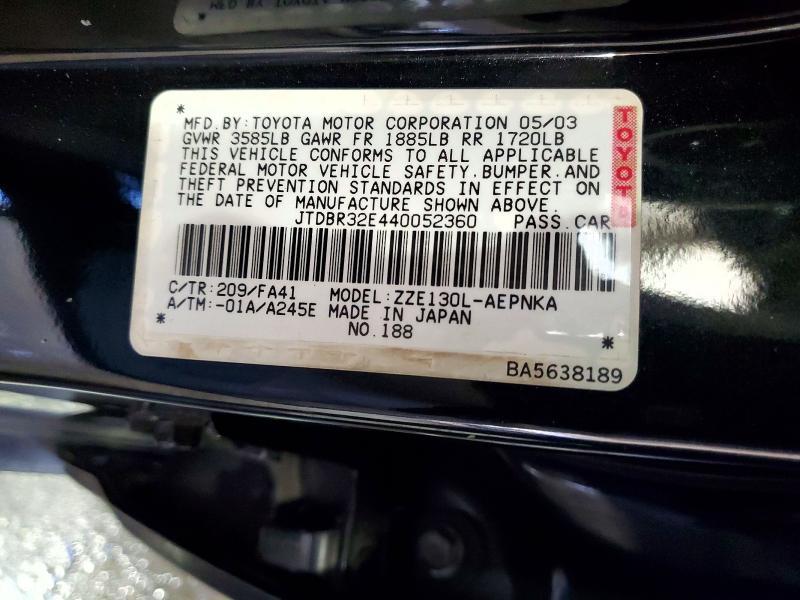 2004 Toyota Corolla ce