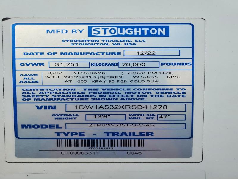 2024 Stoughton Trailer