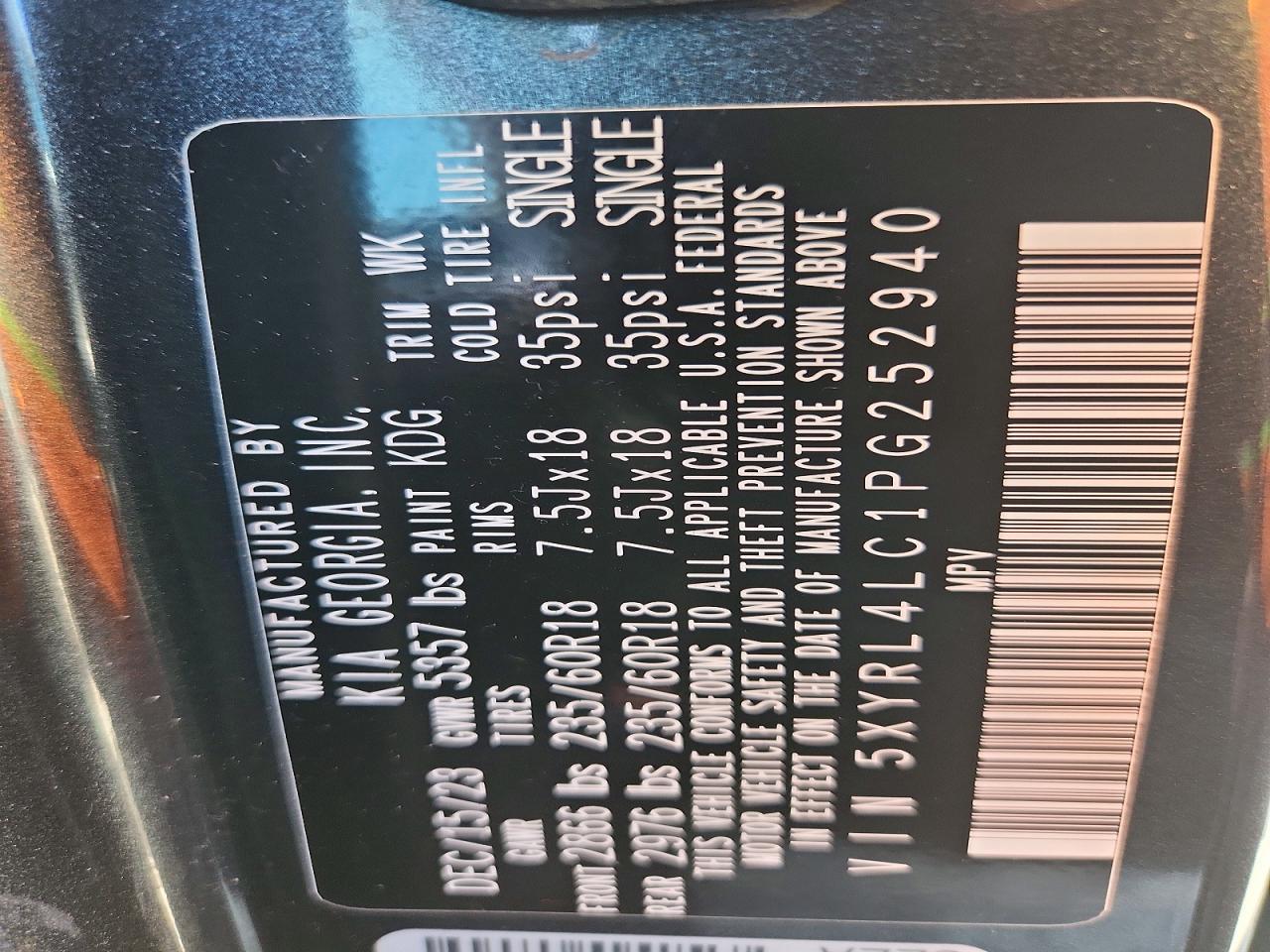 2023 KIA Sorento s
