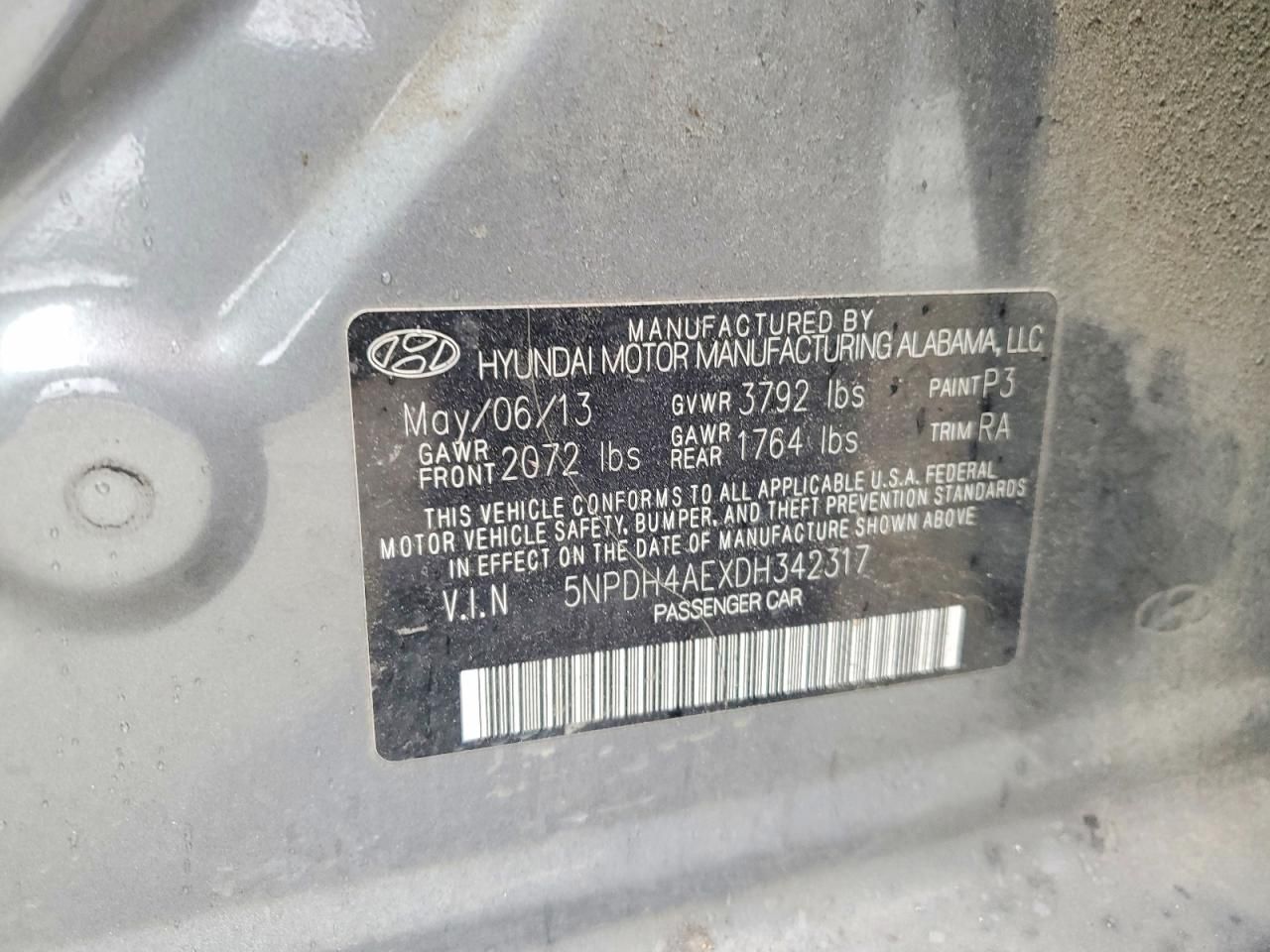 2013 Hyundai Elantra gls