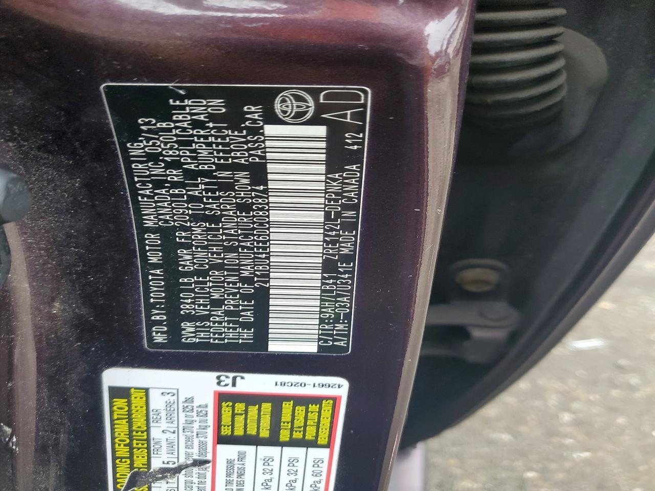 2013 Toyota Corolla Base