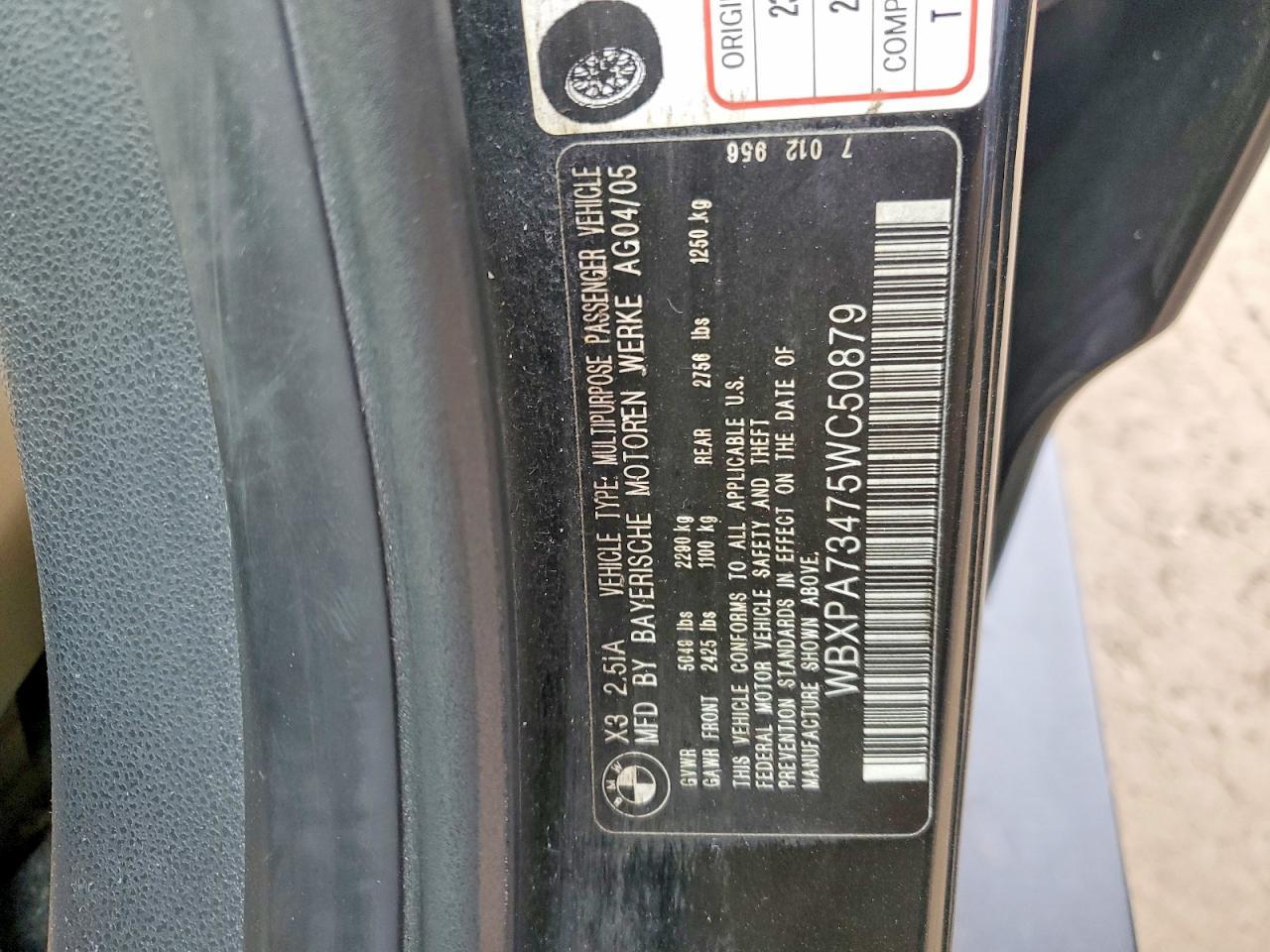 2005 BMW X3 2.5i
