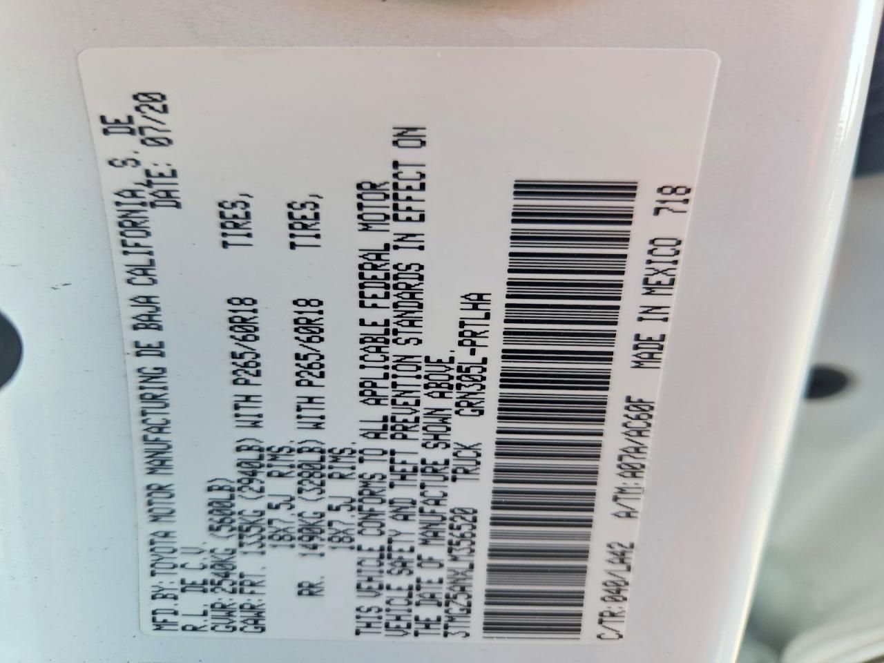 2020 Toyota Tacoma Double cab