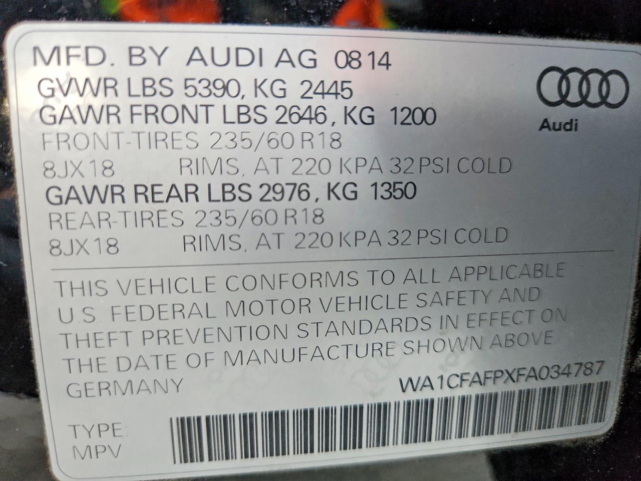 2015 Audi Q5 Premium