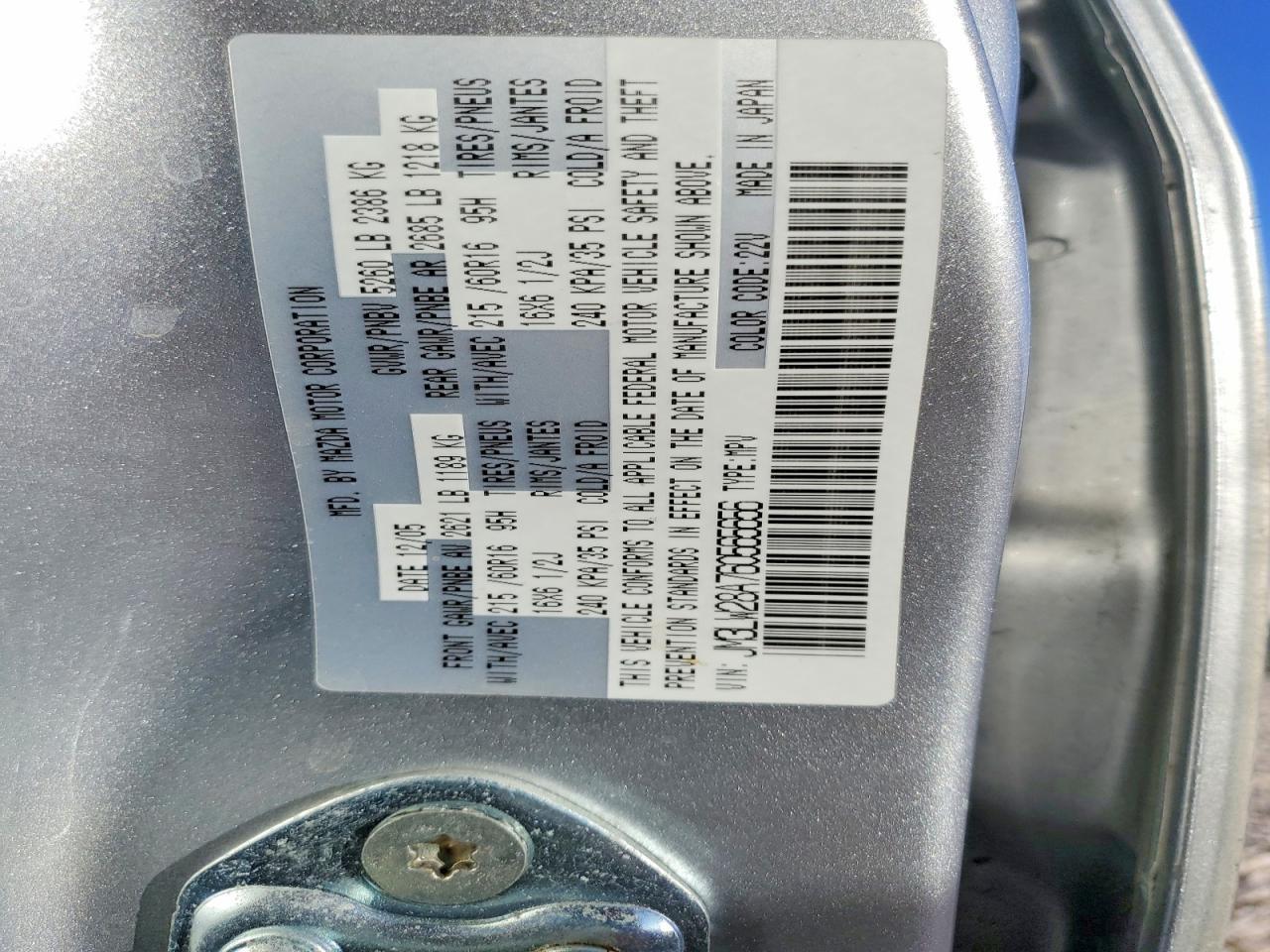 2006 Mazda Mpv Wagon