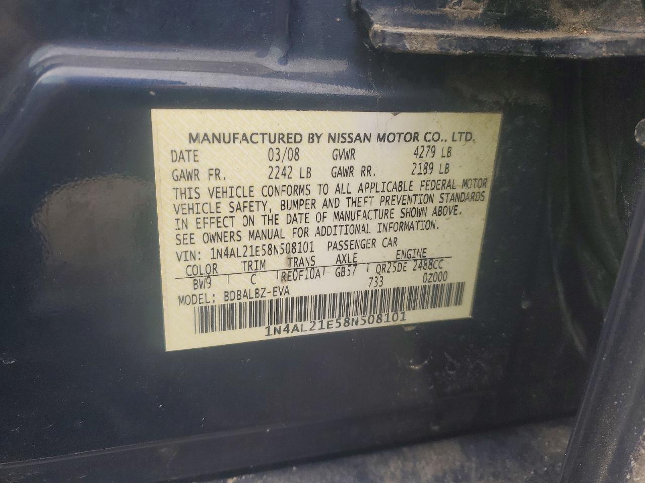 2008 Nissan Altima 2.5