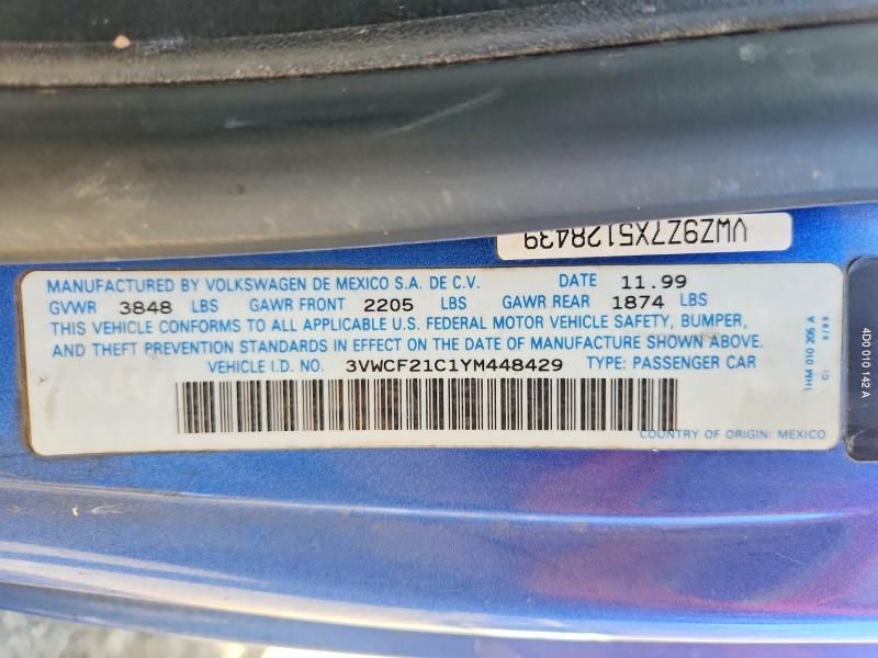 2000 Volkswagen New Beetle gls tdi