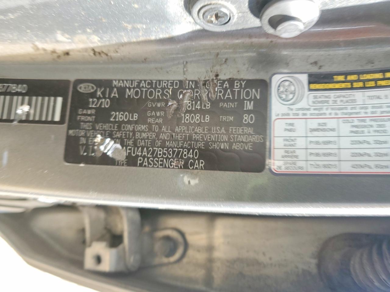 2011 KIA Forte ex