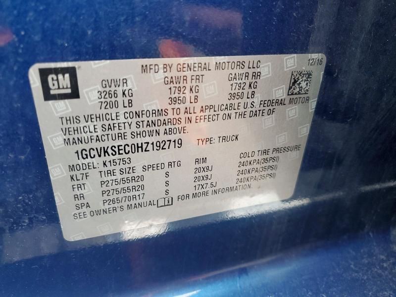 2017 Chevrolet Silverado K1500 ltz