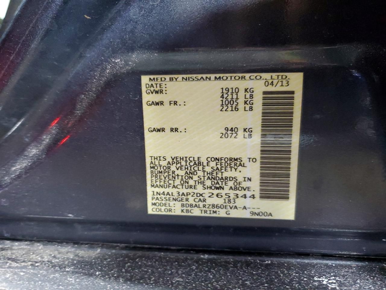 2013 Nissan Altima 2.5