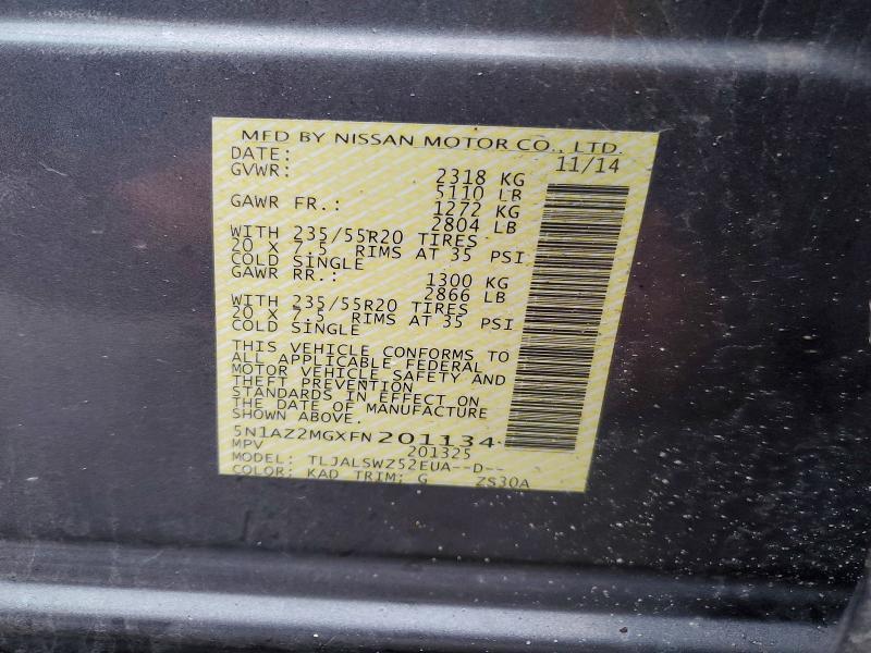 2015 Nissan Murano Platinum
