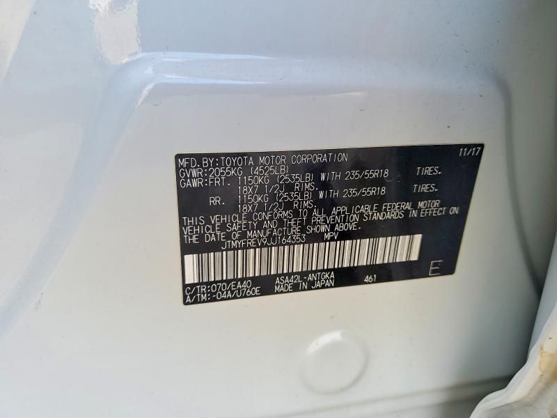 2018 Toyota Rav4 Limited