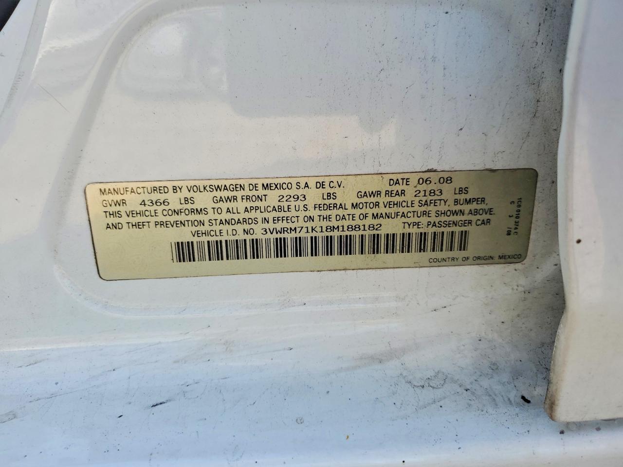 2008 Volkswagen Jetta se