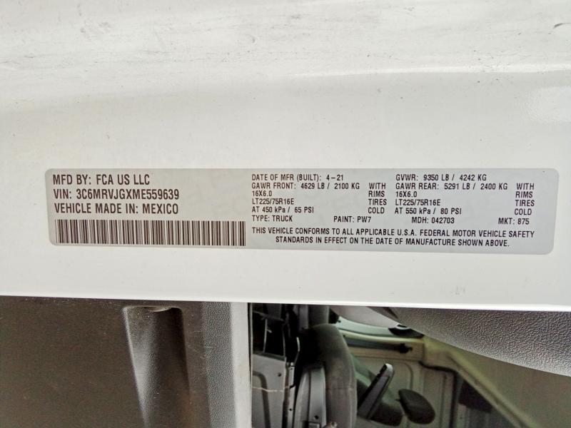 2021 Dodge Ram Promaster 3500 3500 High