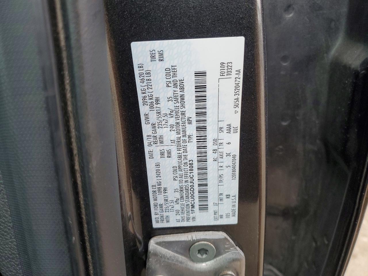 2018 Ford Escape se