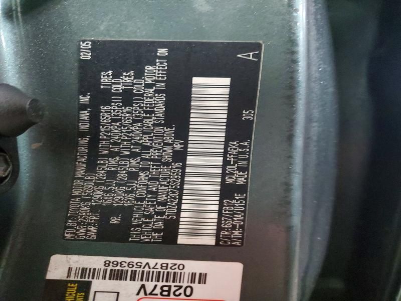 2005 Toyota Sienna ce