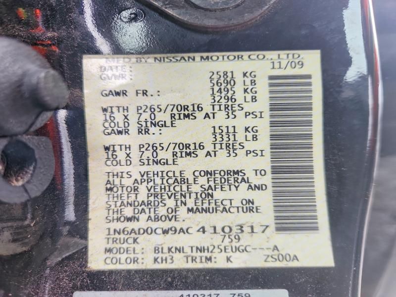 2010 Nissan Frontier King cab se