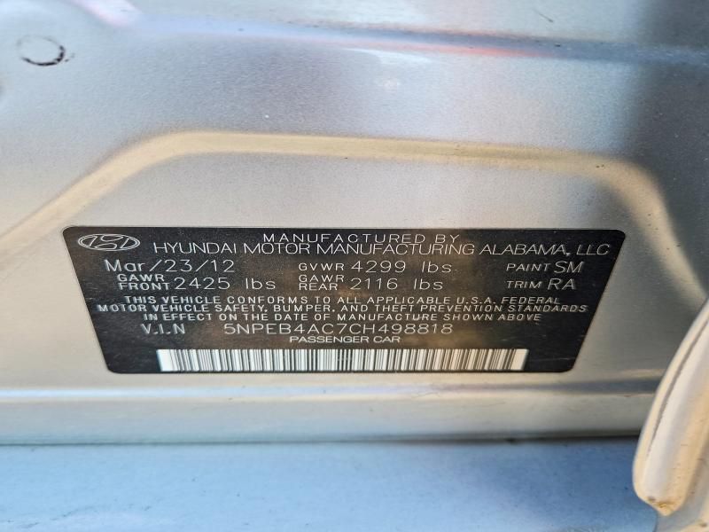 2012 Hyundai Sonata gls