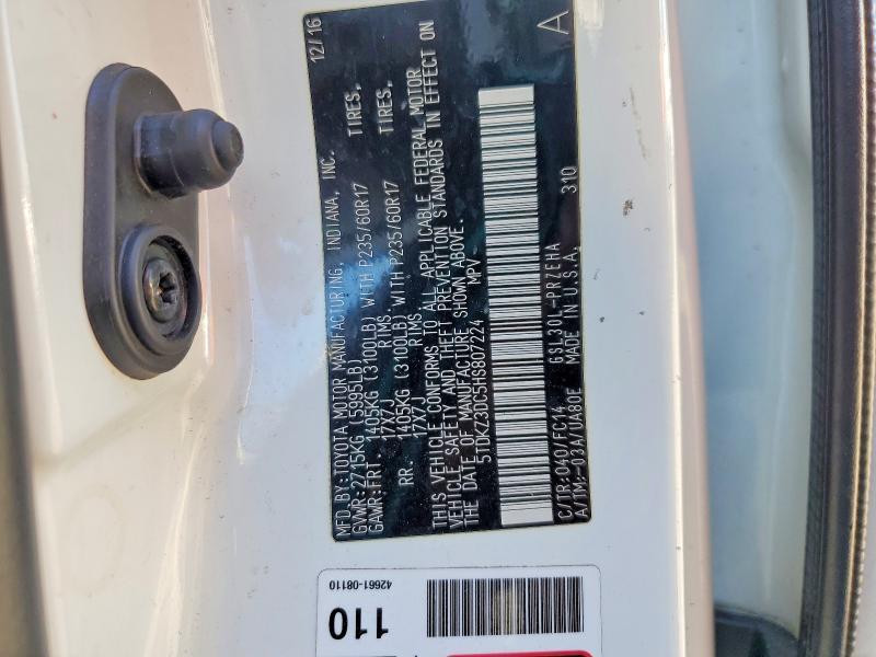 2017 Toyota Sienna le