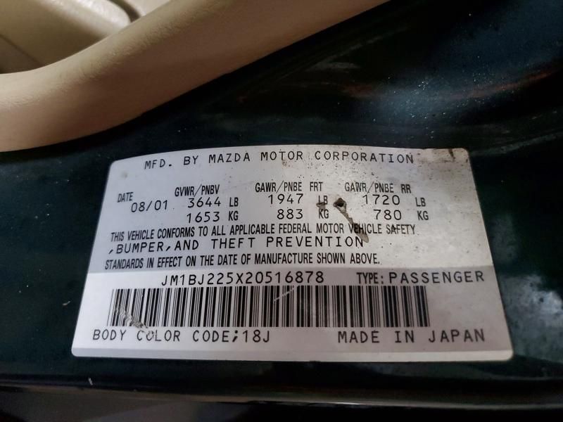 2002 Mazda Protege dx