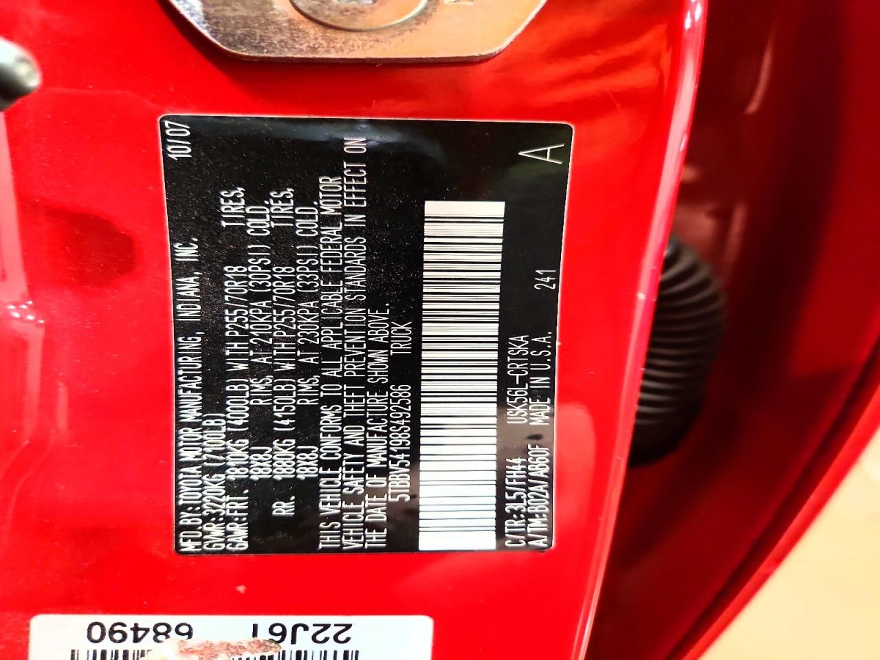 2008 Toyota Tundra Grade