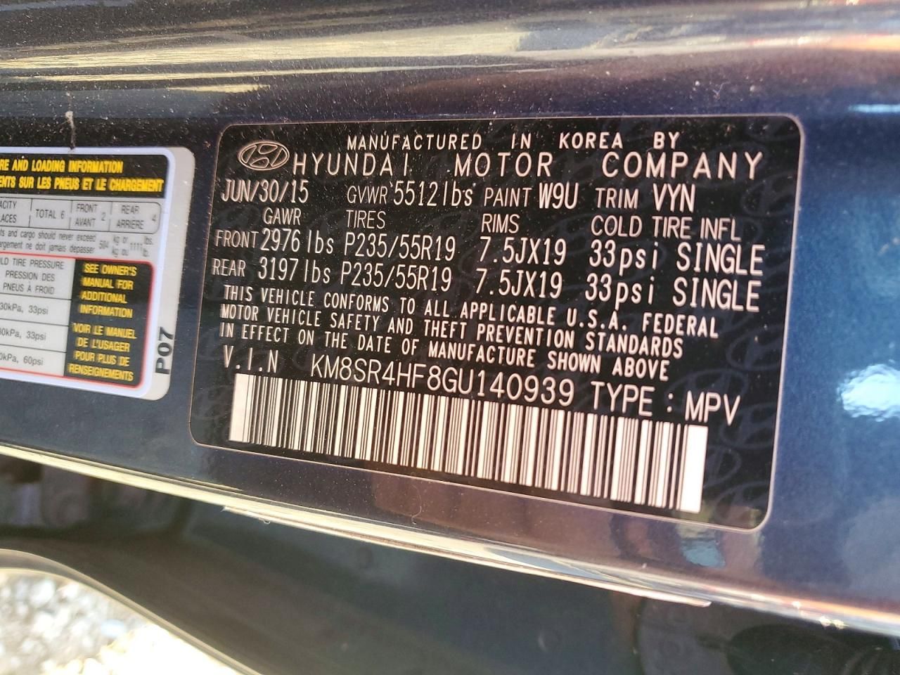 2016 Hyundai Santa fe se Ultimate