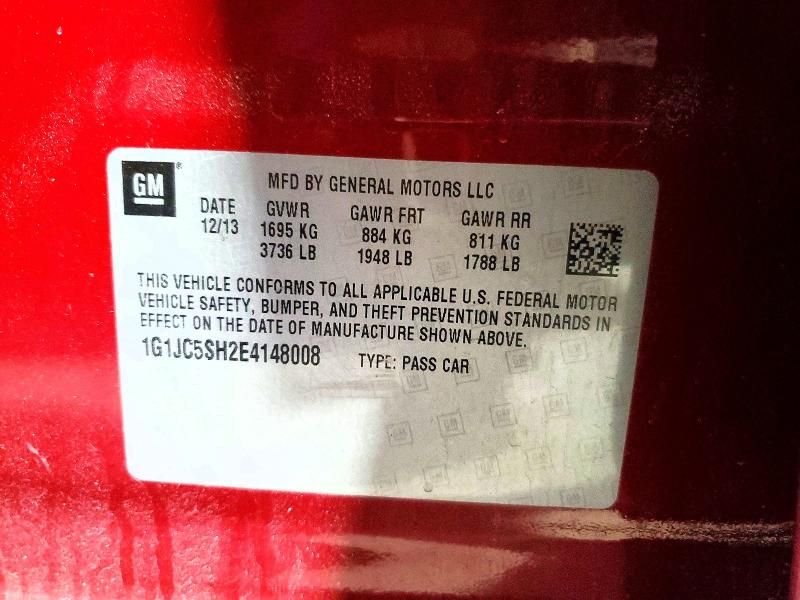 2014 Chevrolet Sonic lt