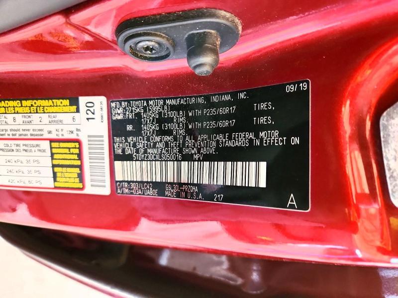 2020 Toyota Sienna xle