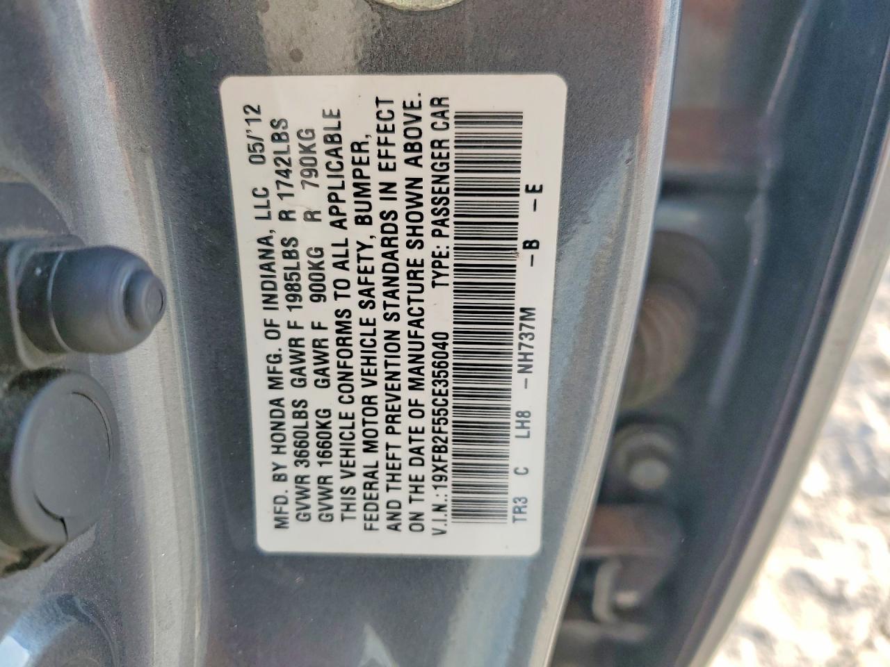 2012 Honda Civic lx