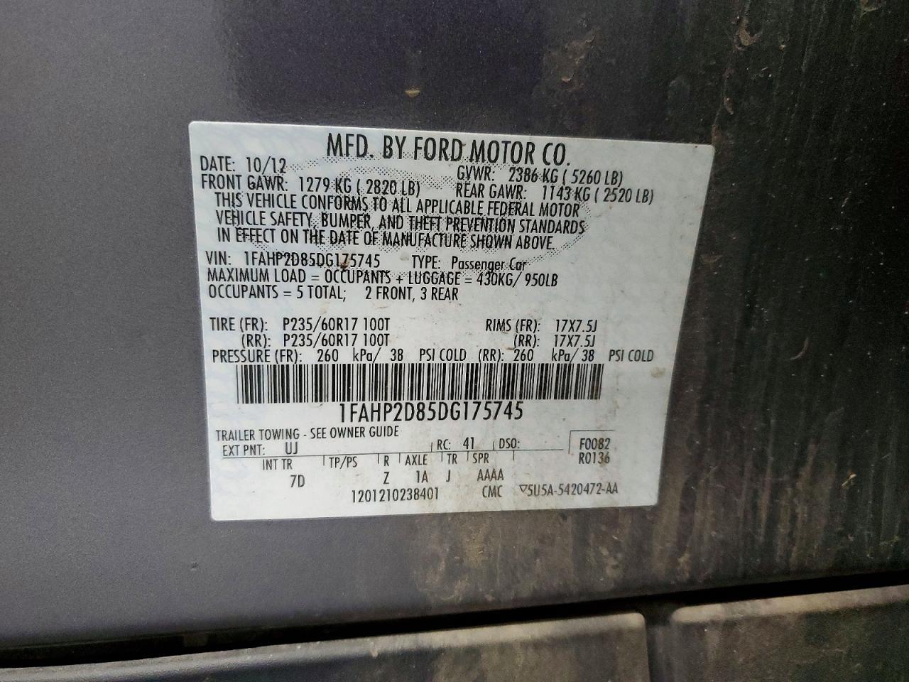 2013 Ford Taurus se