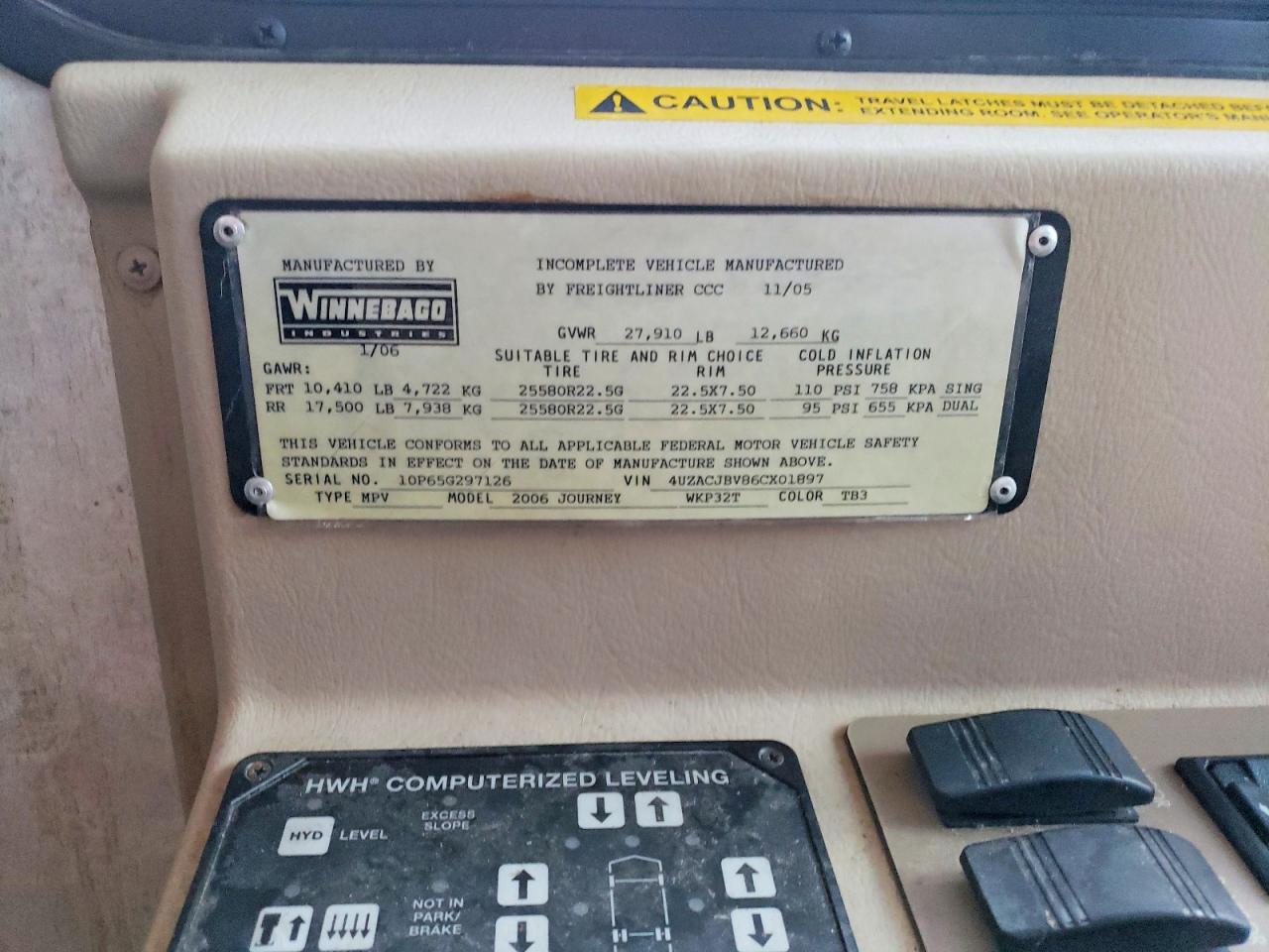 2006 Freigliner 2006 Freightliner Chassis XC RV