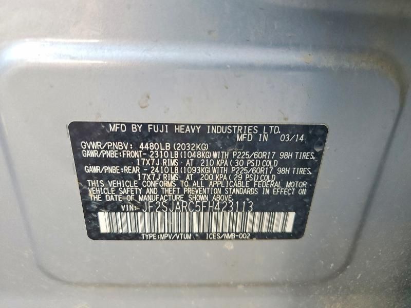 2015 Subaru Forester 2.5i Limited