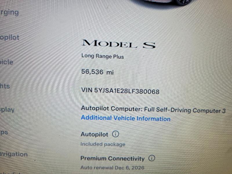 2020 Tesla Model s