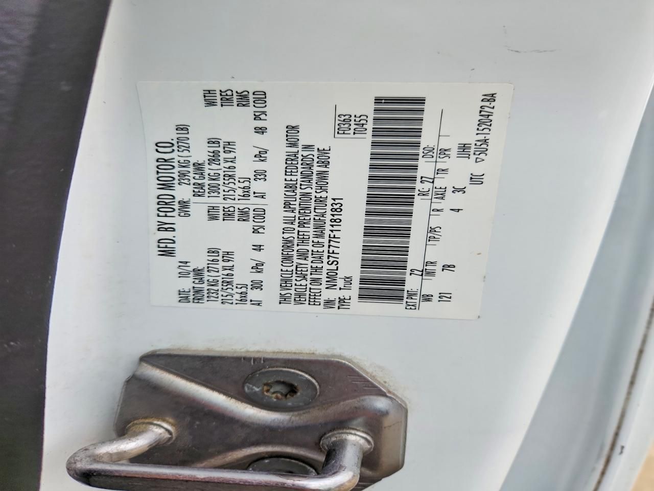 2015 Ford Transit Connect xl