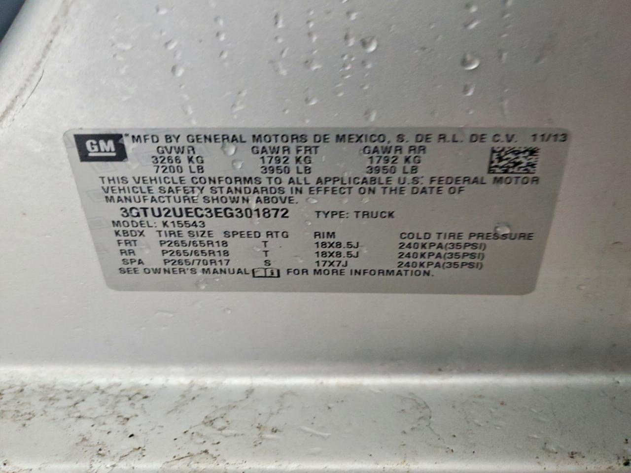 2014 GMC Sierra K1500 SLE