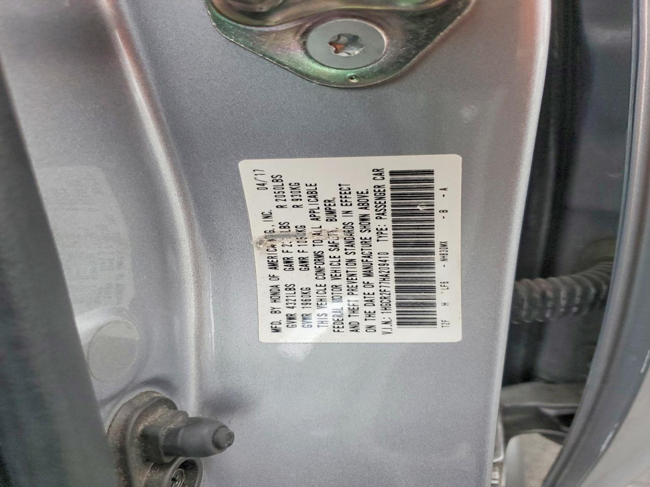 2017 Honda Accord ex
