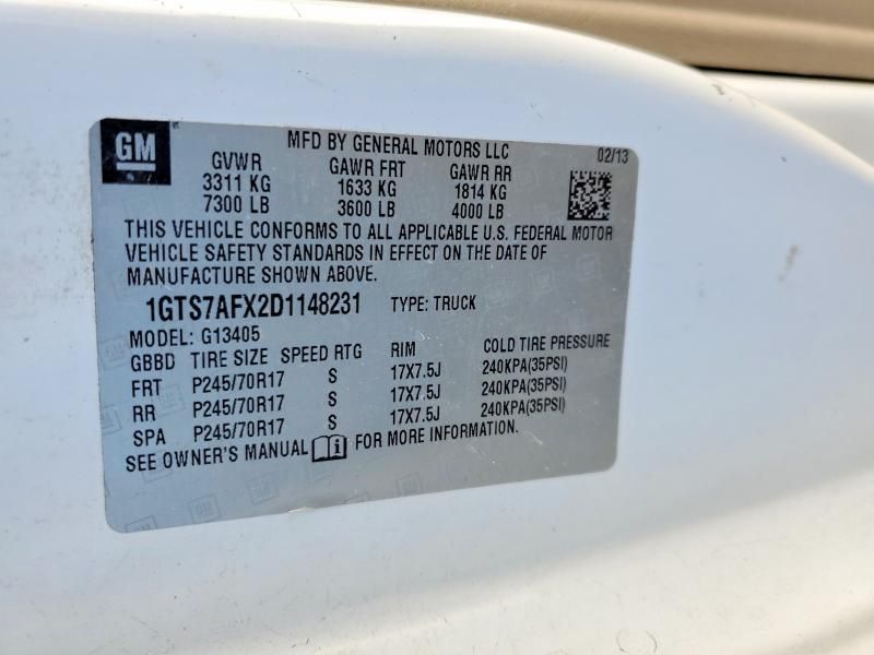 2013 GMC Savana G1500