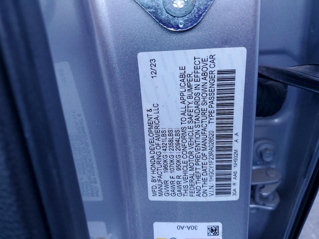 2024 Honda Accord lx