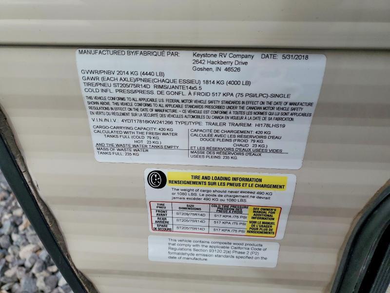 2019 Hideout 2019 Keystone Hideout Camper