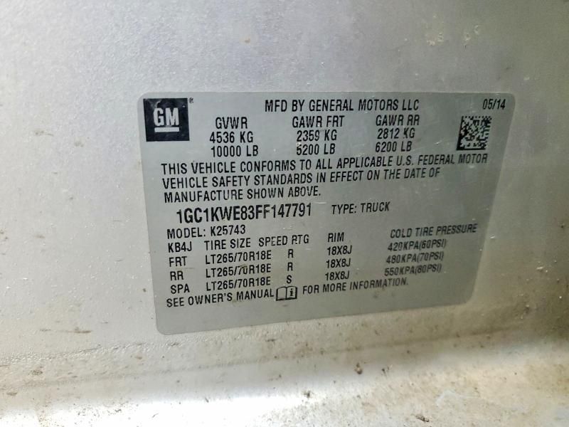 2015 Chevrolet Silverado K2500 Heavy Duty ltz