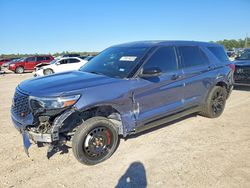 Salvage cars for sale from Copart Houston, TX: 2021 Ford Explorer st