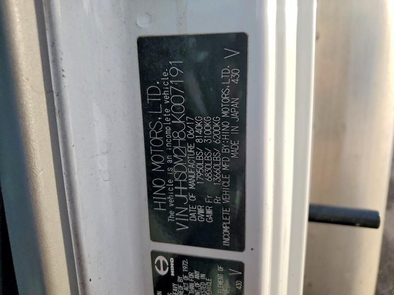 2018 Hino 195