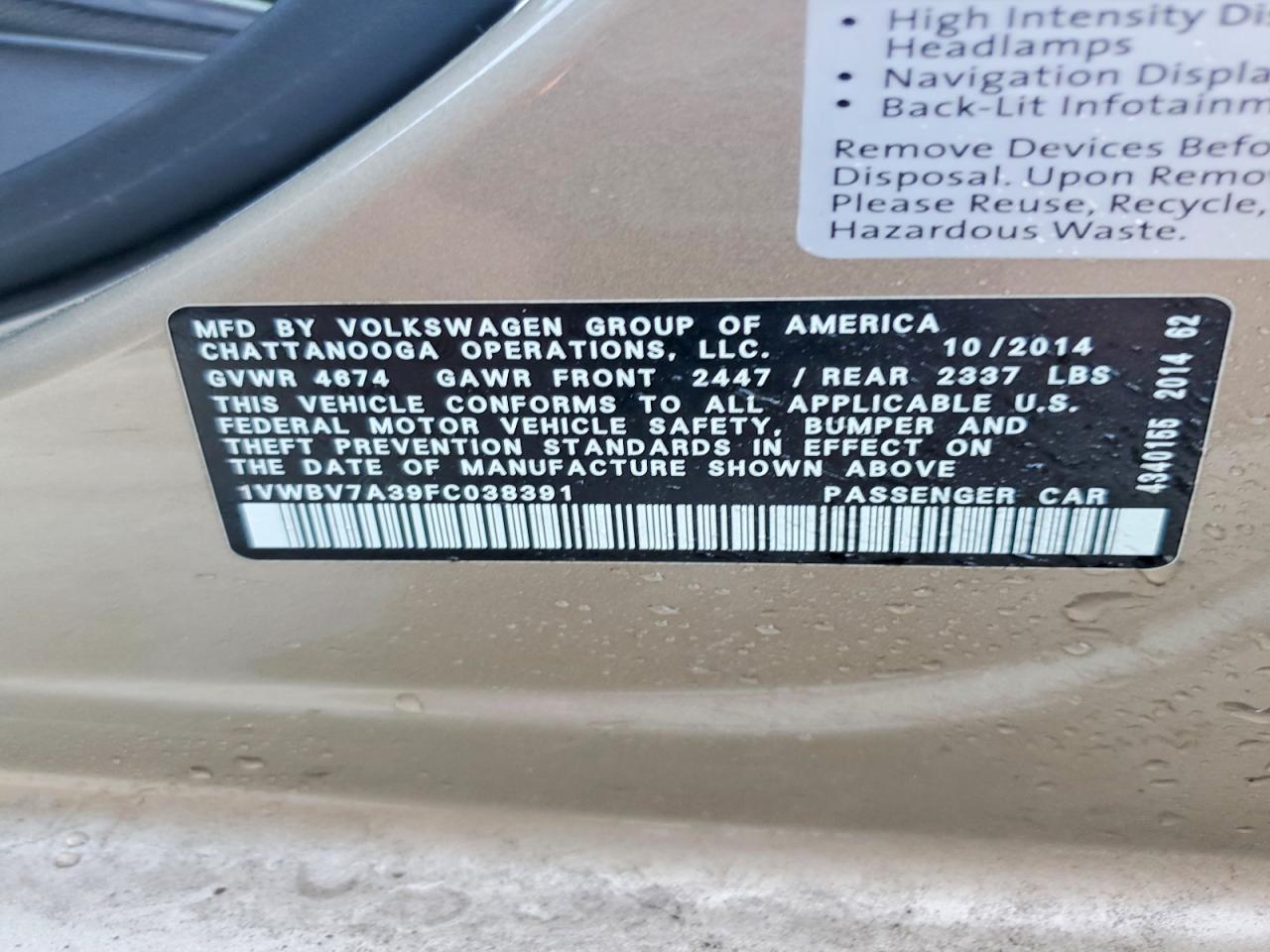 2015 Volkswagen Passat se