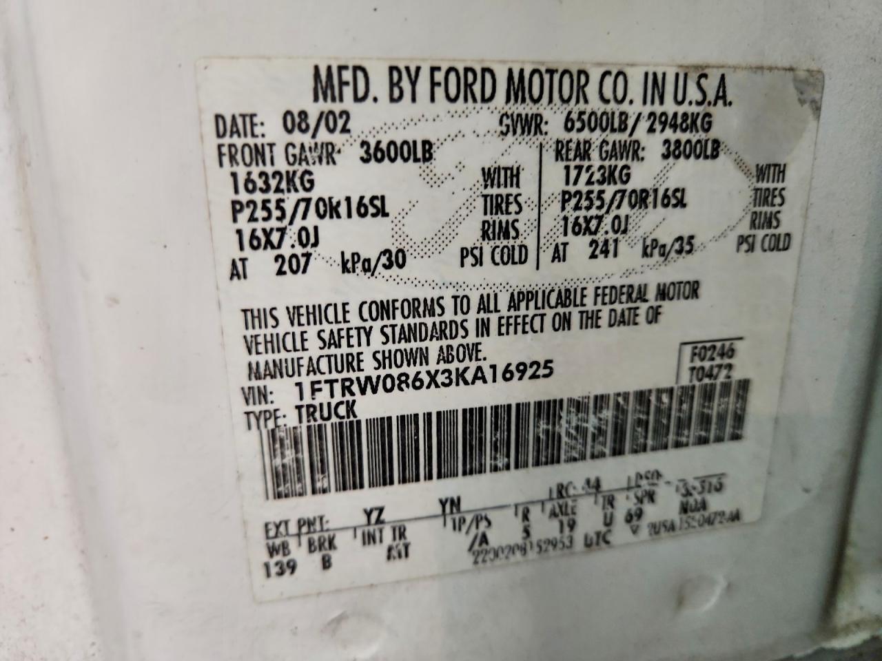 2003 Ford F150 Supercrew