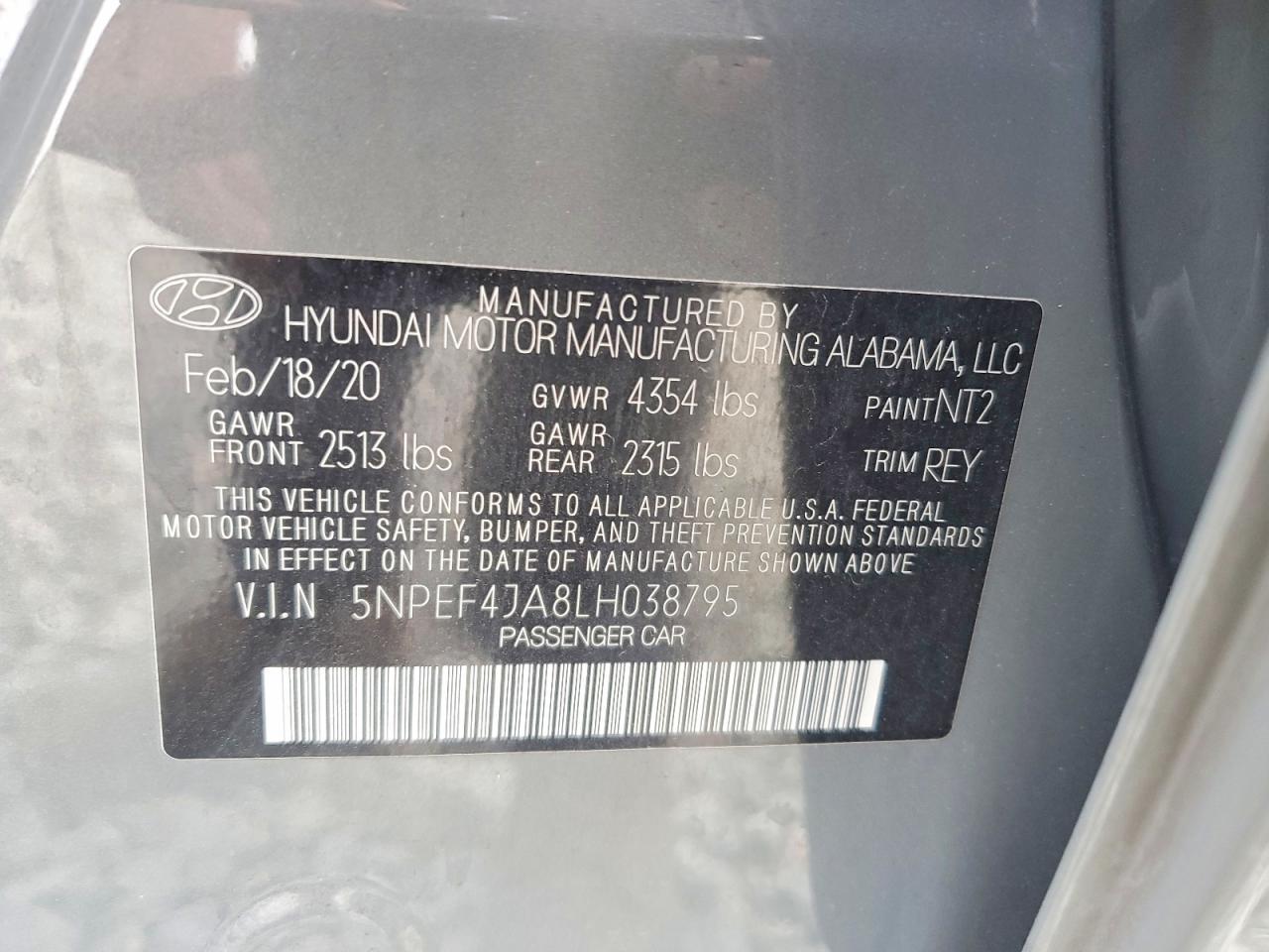 2020 Hyundai Sonata sel